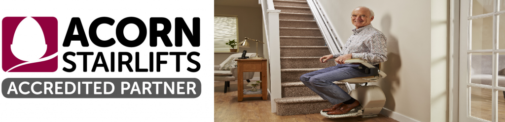 Acorn Accredited Partner showing stairlift in action