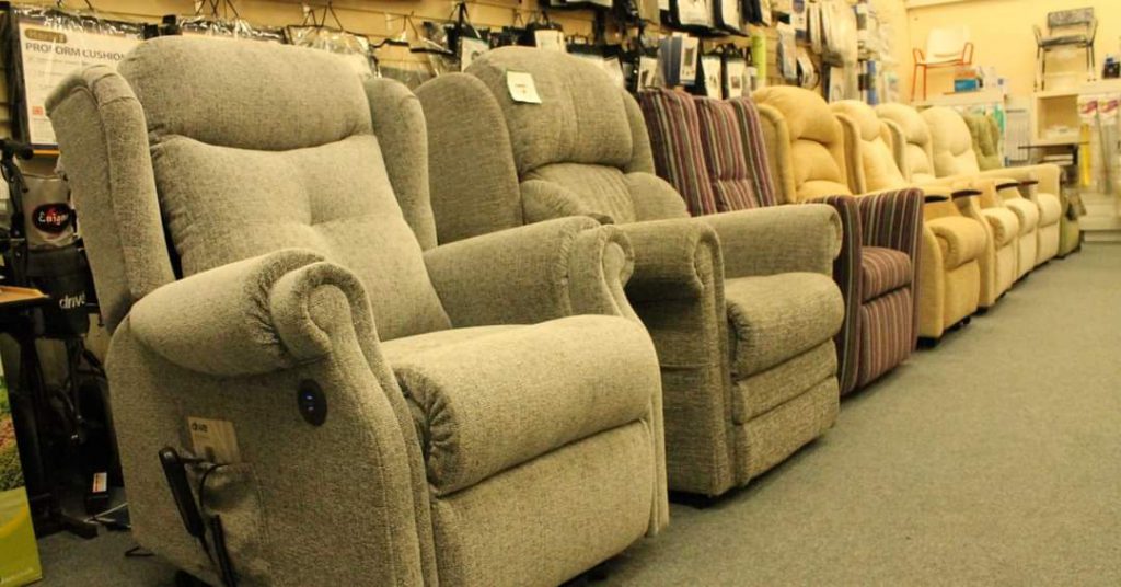 Riser recliners in a range of styles and fabrics