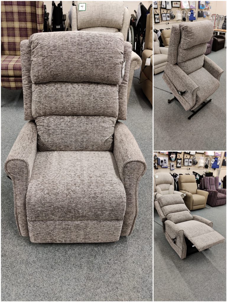 The One Rehab Kingsley Riser Recliner Chair available as a single or dual motor lift chair